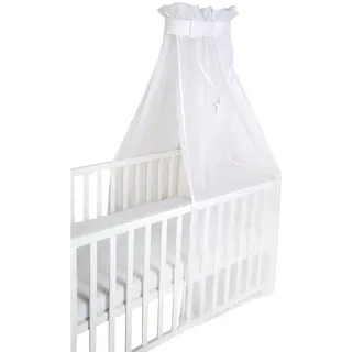 Roba Betthimmel weiß mesh safe asleep® , Weiß , Textil , 250x160x0.5 cm , Babymöbel & Kindermöbel, Babyzimmer, Babybetten