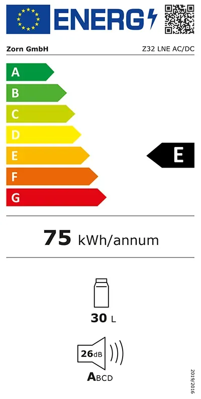 Bild von Z 32 LNE & Heizbox EEK: E (A - G) Thermoelektrisch 12 V, 230 V/AC Weiß/Schwarz, Orang