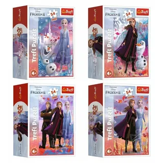 Trefl Trefl: Die Eiskönigin 2 Mini-Puzzle – 54 Teile, verschiedene Motive