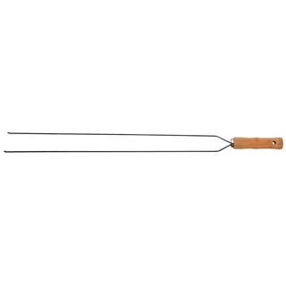 Tramontina Grillspieß, Doppelspieß, Spießlänge 75 cm, mit Holzgriff, FSC