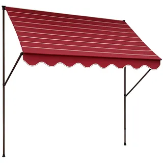 Angerer Klemmmarkise Exklusiv 150 x 300 cm rot