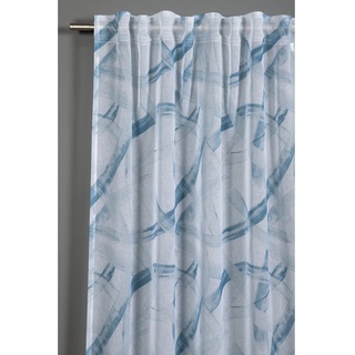 GARDINIA Dolly Voile verdeckte Schlaufen 140 x 245 cm blau