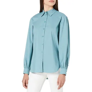 ESPRIT Collection Damen Bluse 021eo1f310, 460/Dark Turquoise, 44