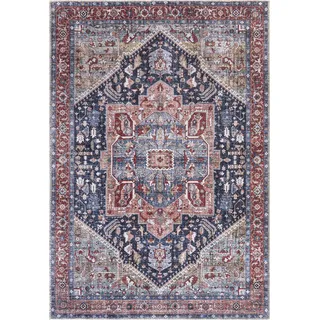 Mazovia Teppich Rot Boho Rahmen Teppich für Wohnzimmer, Schlafzimmer, Maschinenwaschbar- 200x300 cm