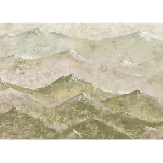 KOMAR Vliestapete Ladakh 350 x 250 cm", Motiv bedruckt glatt, beige,