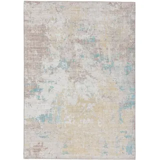 Kunstloft Teppich Laury Gelb 120x170 cm , Textil , Abstrakt , Rechteckig , 120x1 cm , Gots , waschbar , Teppiche und Böden, Teppiche