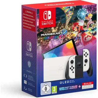 Switch OLED weiß + Mario Kart 8 Deluxe