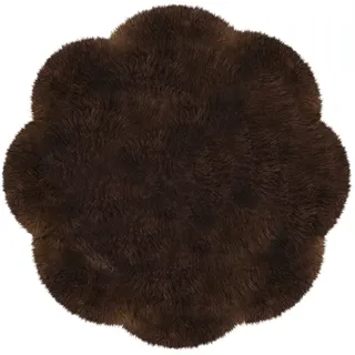 Heitmann-Felle Fellteppich - braun Ø 140 x 140 cm, 145