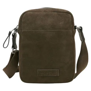 Marc O'Polo Leder Umhängetasche Lovis Crossbody Bag Dark Nickle braun - Braun