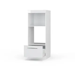 Vicco Hochschrank Mikrowellenschrank Fame-Line 60 x 153,6 x 58,1 cm Weiß