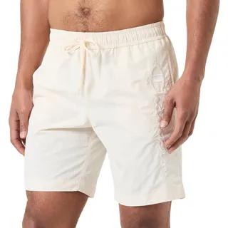 Champion Herren Legacy Icons Tonal Logo Beachshorts-Crinkle Taslon Bermuda Badehose, Elfenbein, Medium