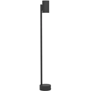 EGLO LED Outdoor Stehlampe Izzalini, Außenlampe Garten, Außenleuchte stehend, Wegeleuchte aus Metall in Schwarz, Lampe außen mit GU10 Leuchtmittel, warmweiß, IP44, 85 cm