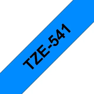 Brother Schriftband TZe-541 (lam.) schwarz auf blau, 18mm x 8m