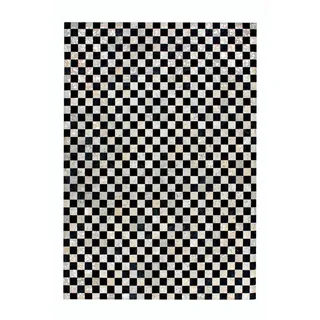 Kayoom Flachwebeteppich , Grau, Silberfarben , Leder , Rindleder , Patchwork , rechteckig , 160x230 cm , pflegeleicht , Teppiche und Böden, Teppiche, Moderne Teppiche