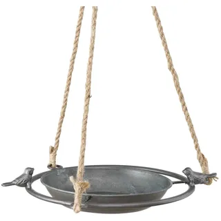 Boltze Vogeltränke Jackson (aus Metall, Vogelbad, zum aufhängen, Durchmesser 25 cm, Dekoration, Dekoanhänger) 1021540