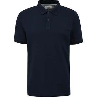 S.Oliver Poloshirt aus Baumwollpiqué, Herren 2024581 Polohemd, 5978 blau, 3XL