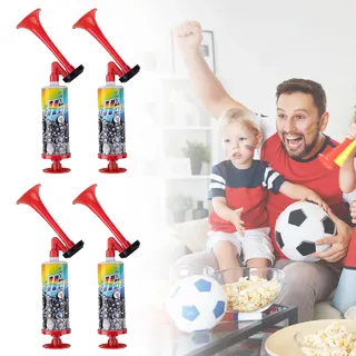 ZHITENG 4 Stück Airhorn Loud, Handheld Tröte Air Horn, Extrem Laut Hupe