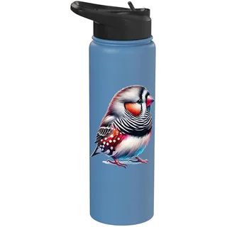 Zebra Finch Zebrafink Stainless Steel Insulated Water Bottle