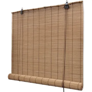 dkd-home-decor Bambus Rollo Braun 140 x 160 cm - Braun