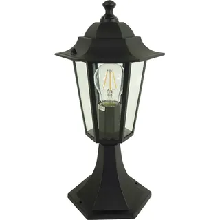 DAPO Sockelleuchte Aluminium 38,0 cm inkl. Bewegungsmelder schwarz