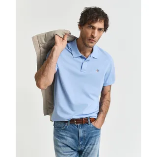 GANT Reg Shield Kurzarm-poloshirt Capri Blue S