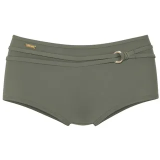 LASCANA Bikini-Hotpants »Italy«, mit Ziergürtel LASCANA oliv Gr.36