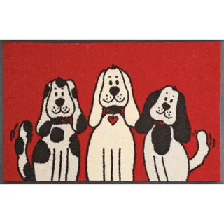 Wash+Dry Three Dogs 50 x 75 cm Rot
