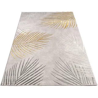 Paco Home Tuana 218 Kurzflorteppich 160 x 230 cm Gold