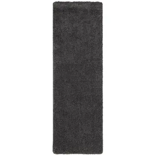 Snapstyle Luxus Hochflor Langflor Läufer Teppich Milano , Anthrazit , Textil , 80x240 cm , Teppiche und Böden, Teppiche, Teppichläufer, Läufer