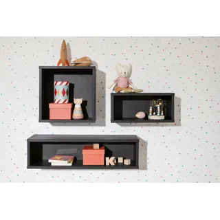 Paidi Wandbox Breit Wandregal 70 x 18,7 x 18,5 cm Schwarz