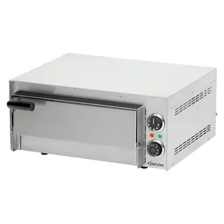 Bartscher Mini 1, 1 Pizza/Pizzen, Edelstahl, 35 cm, 300 °C, Edelstahl, 230 V - Silber