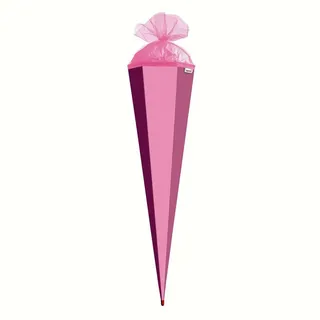 ROTH Bastelschultüte mit Verschluss, 850 mm, rosa