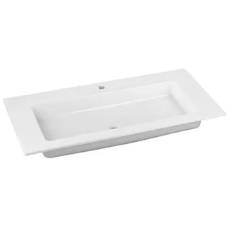 KEUCO ROYAL 60 Einbauwaschtisch aus Keramik, 1057x17x538mm, mit 1 Hahnloch, weiß, 32150311001