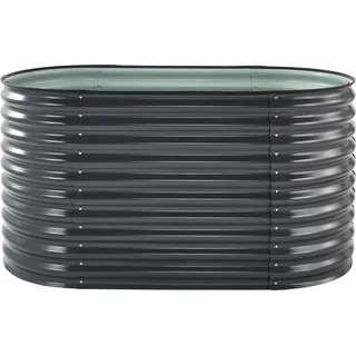 Floraworld Hochbeet Welle 160 cm x 80 cm x 82 cm Anthrazit