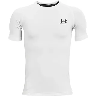 Under Armour HeatGear Short Sleeve Shirt White/Black S