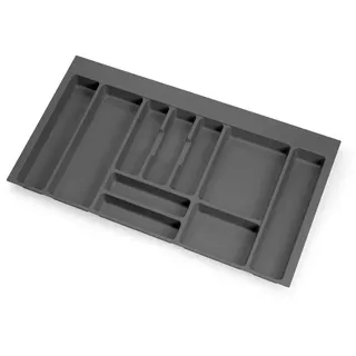 Emuca Optima Vertex/concept 900 Mm Besteckkasten - Anthracite Gray Plastic - One Size