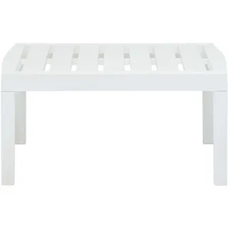 vidaXL Gartentisch 78 x 55,5 x 38 cm Weiß
