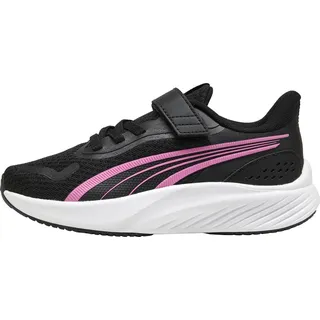 Puma Pounce Lite Ac+ Kids Black/Posie Pink/White 34