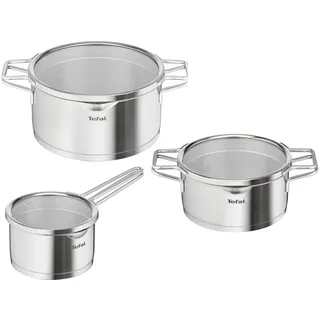 Tefal Jamie Oliver Ingenio Topf-Set 6-tlg. Bratpfanne + Kasserolle 16 cm + Kasserolle 20 cm + Schmorpfanne 24 cm