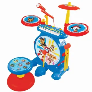 Lexibook Kinderschlagzeug Elektronisches Set 8-Tasten-Tastatur Sitz inklusive blau/rot K610PA