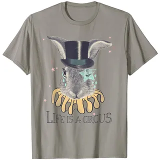 Das Leben ist ein Zirkus Kaninchen Zylinder Hut Zauberer Fun T-Shirt