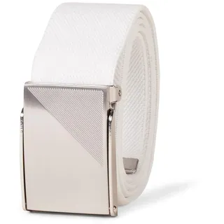 Amazon Essentials Herren Gewebter Sport-Golfgürtel, Weiß, 3XL Große Größen