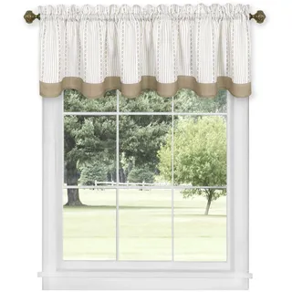 Achim Home Furnishings Westport Window Curtain Valance, 58"x14", Taupe
