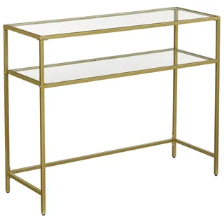 VASAGLE Konsolentisch Gold