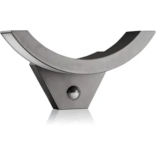 SEBSON® LED Aussenleuchte mit Bewegungsmelder, Wandleuchte anthrazit 15W 930lm, kaltweiß 5800K, IP54 Außenwandleuchte Sensor 9m / 140°