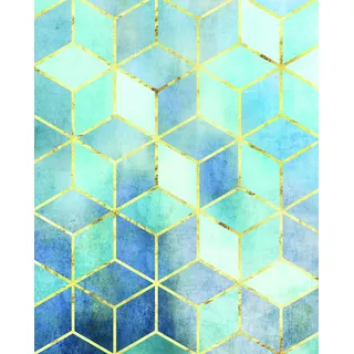 KOMAR Wandbild Mosaik Azzuro 40 x 50 cm