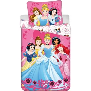 Disney Princess Herz Pink 200 x 140 cm + 70 x 90 cm