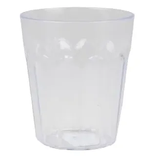 Urban Living Samba Glas aus Kunststoff, 250 ml, Durchmesser 7,5 cm x Höhe 8,8 cm, transparent