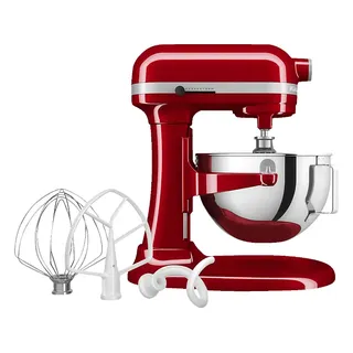 KitchenAid 5KSM55SXXEER Küchenmaschine Empire Rot (Rührschüsselkapazität: 5,2 l, 375 Watt)