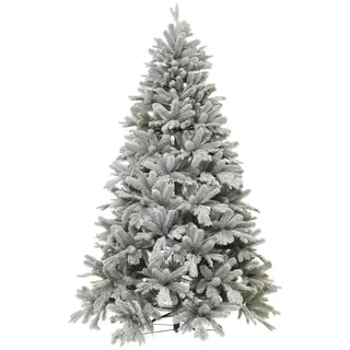 VIVANNO Weihnachtsbaum Polyethylen NORDMANN SNOW 150 Rund, Weiß naturgetreu - 112x150 cm - Weiß